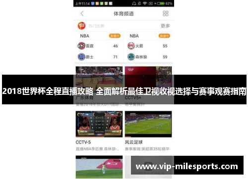 2018世界杯全程直播攻略 全面解析最佳卫视收视选择与赛事观赛指南